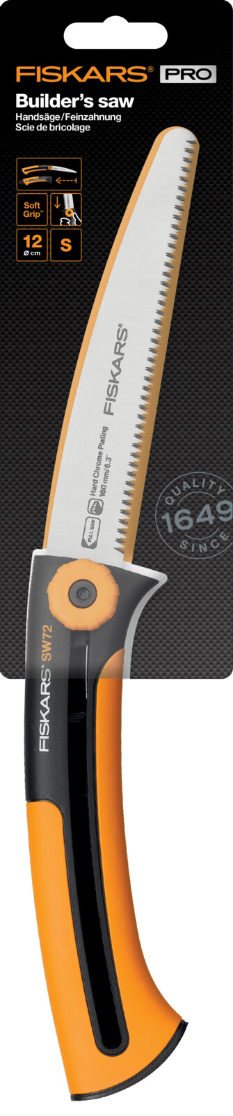 Пила садова Fiskars Xtract SW72, з кліпсою, 22.3см, 0.13кг