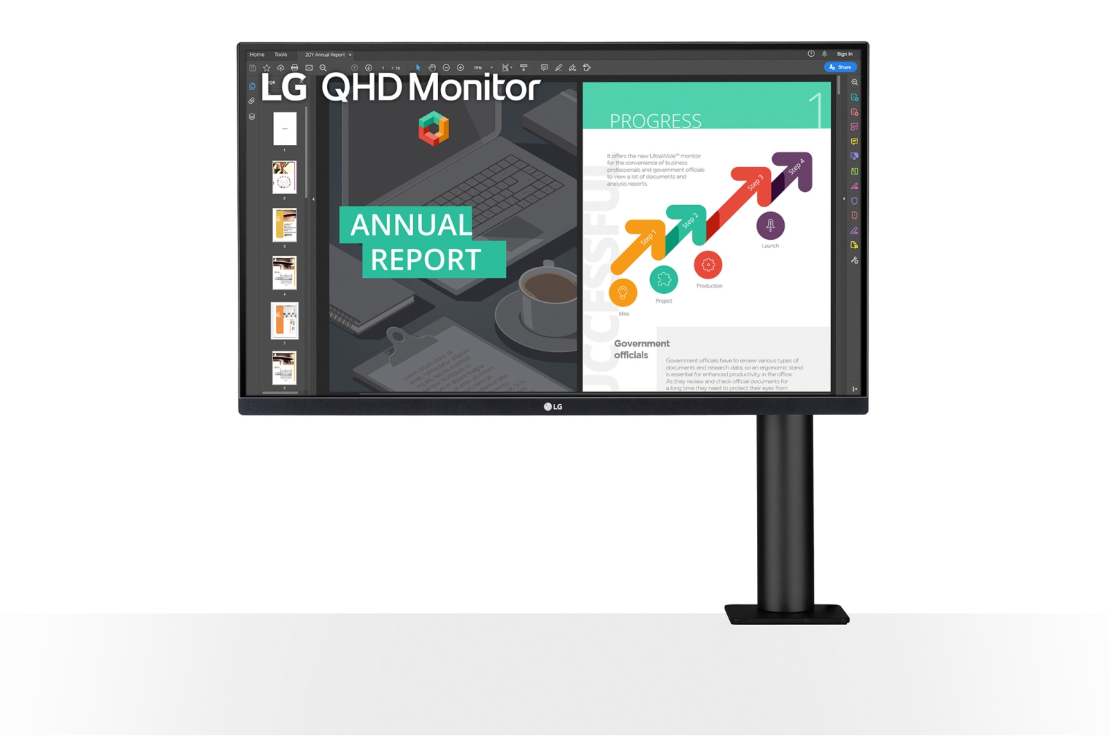 Монітор 27" LG QHD Ergo 27QN880-B