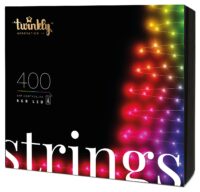 Smart LED Гірлянда Twinkly Strings RGB 400, BT+WiFi, Gen II, IP44 кабель чорний (TWS400STP-BEU)