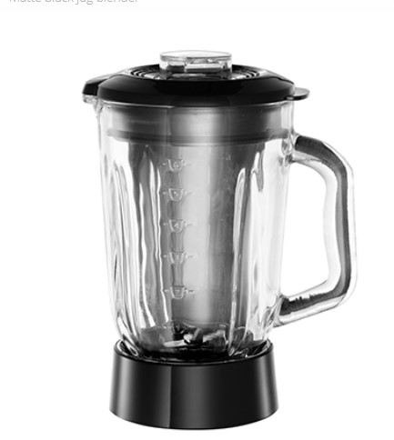 Блендер Russell Hobbs стаціонарний Matte Black 650Вт, чаша-1500мл, чорний