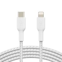 Кабель Belkin Type-C – Lightning 1м плетеный White (CAA004BT1MWH)