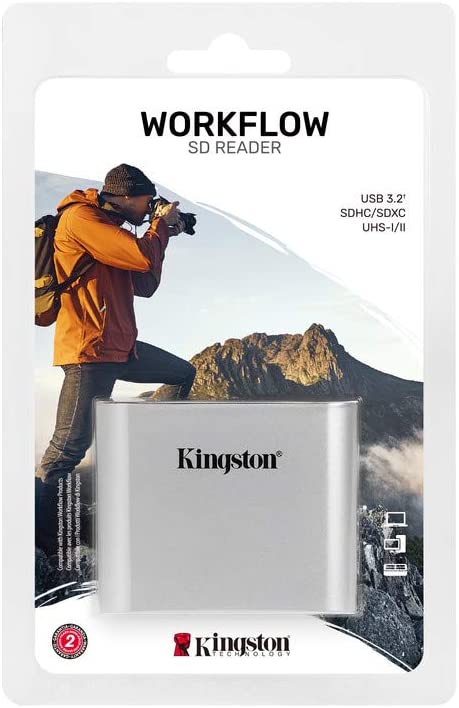 Кардрідер Kingston Workflow Dual-Slot SDHC/SDXC UHS-II Card Reader (WFS-SD)