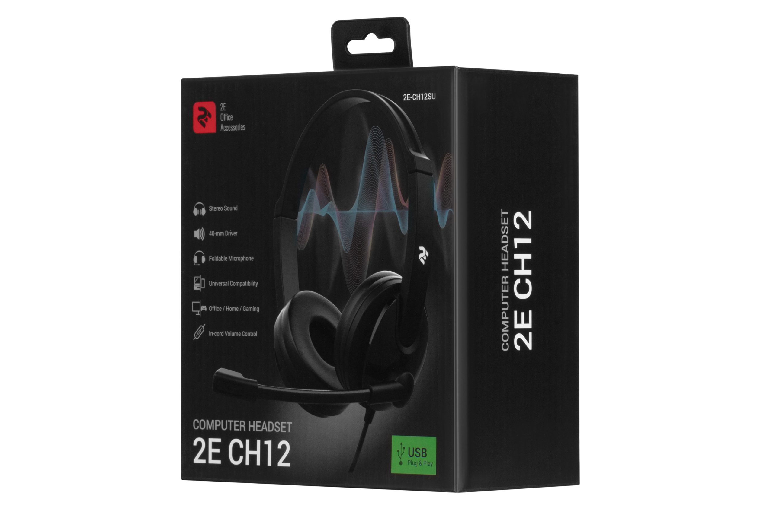 Гарнітура 2E CH12 On-Ear USB (2E-CH12SU)