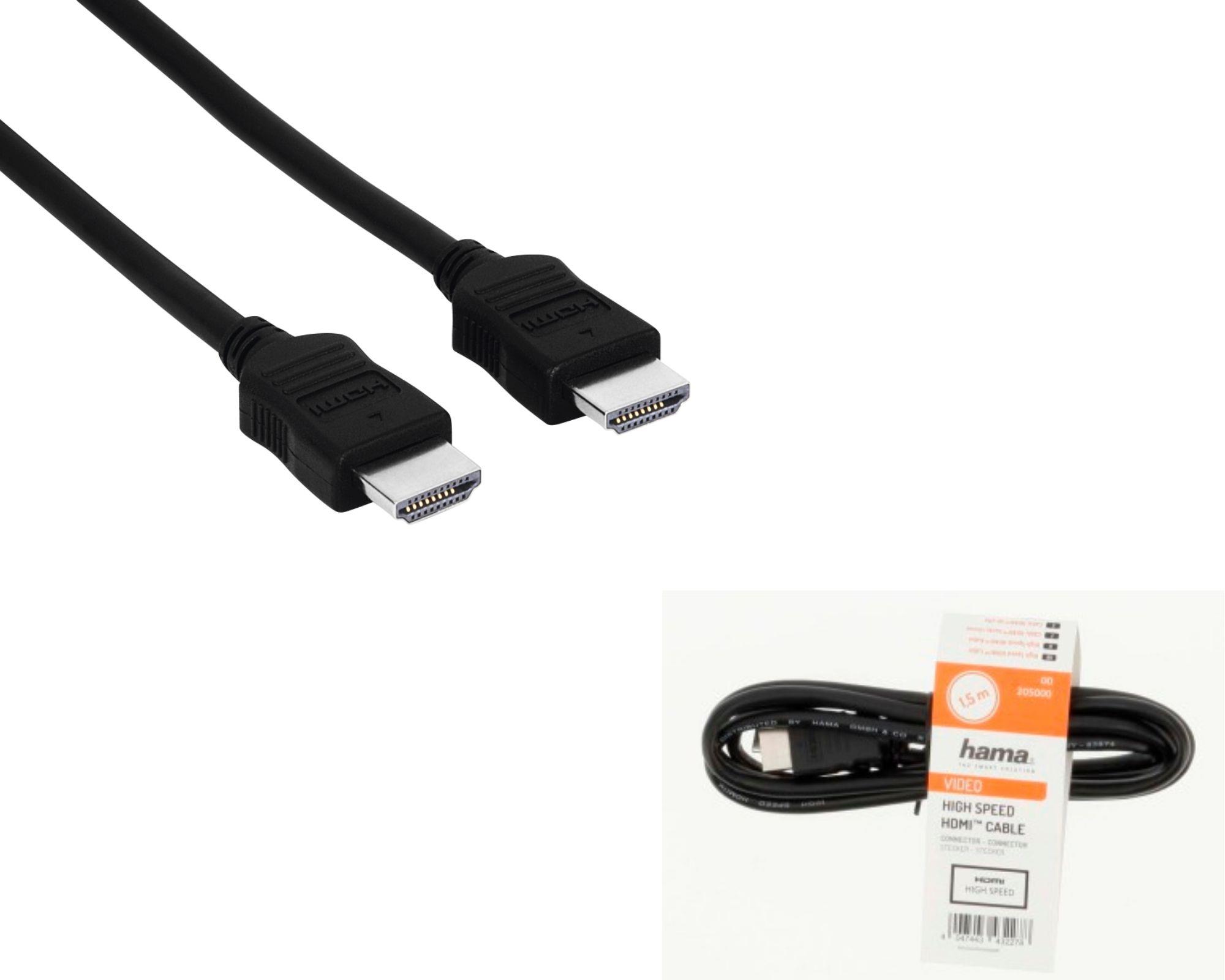 Кабель HDMI НАМА (AM/AM) 1.5m Black (00205000)