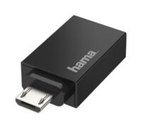 Адаптер НАМА OTG MicroUSB to USB 2.0 Black (00200307)