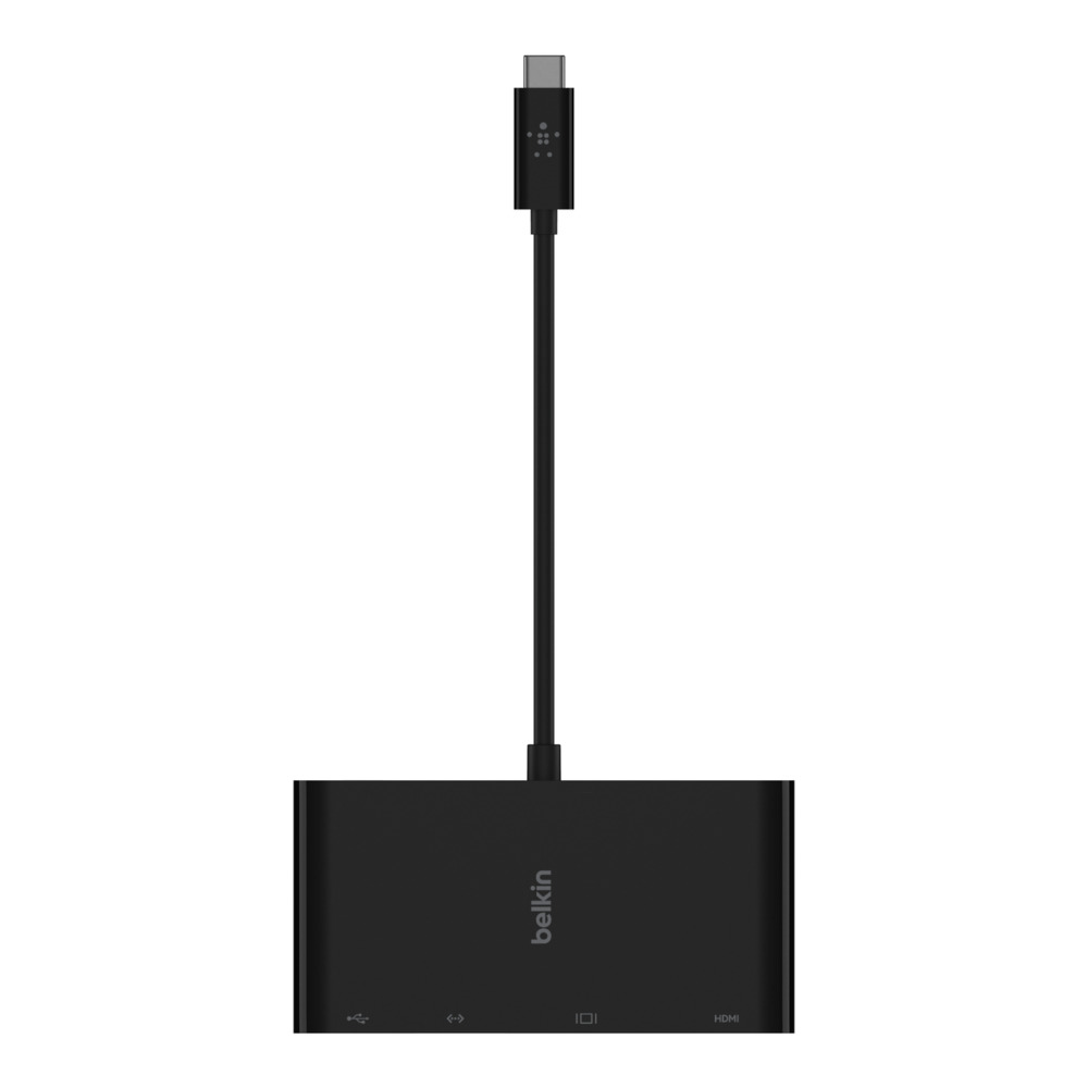 USB хаб Belkin USB-C – Ethernet, HDMI, VGA, USB-A, black (AVC005BTBK)