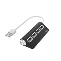 USB-хаб НАМА 4 Ports USB 2.0 Black/White (00200119)