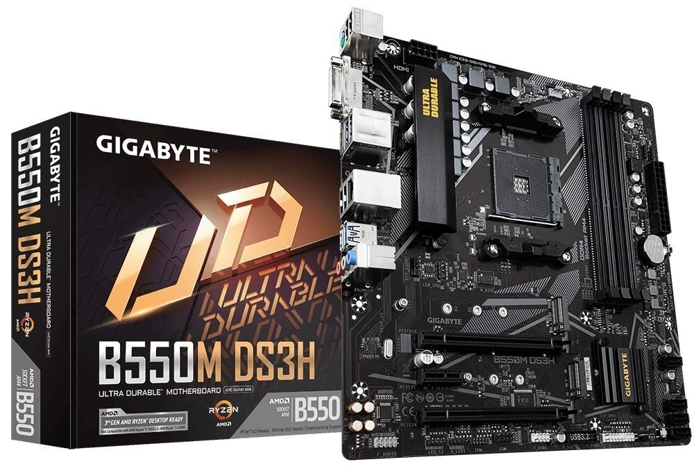 Материнська плата GIGABYTE B550M DS3H