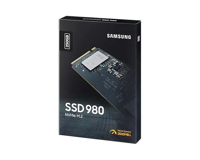 SSD накопичувач M.2 Samsung 980 250GB NVMe PCIe Gen 3.0 x4 2280 (MZ-V8V250BW)