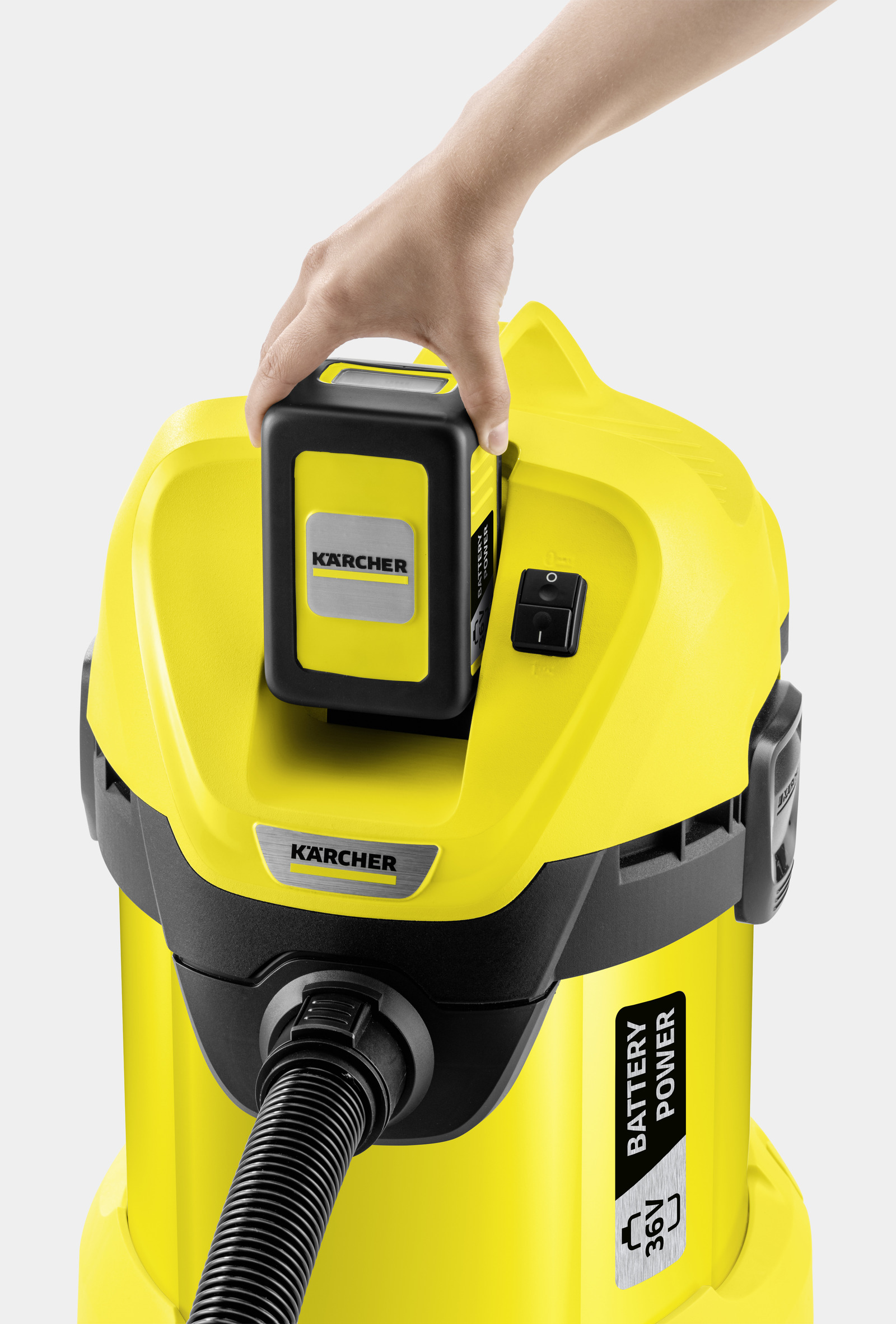 Пилосос професійний акумуляторний Karcher WD 3 Battery 36в, контейнер 17л, 5.2кг, без АКБ та ЗП