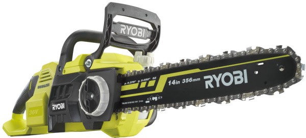 Пила ланцюгова акумуляторна Ryobi RY36CSX35A-0, 36В MAX POWER, шина 35см Oregon, безщіткова, без АКБ та ЗП