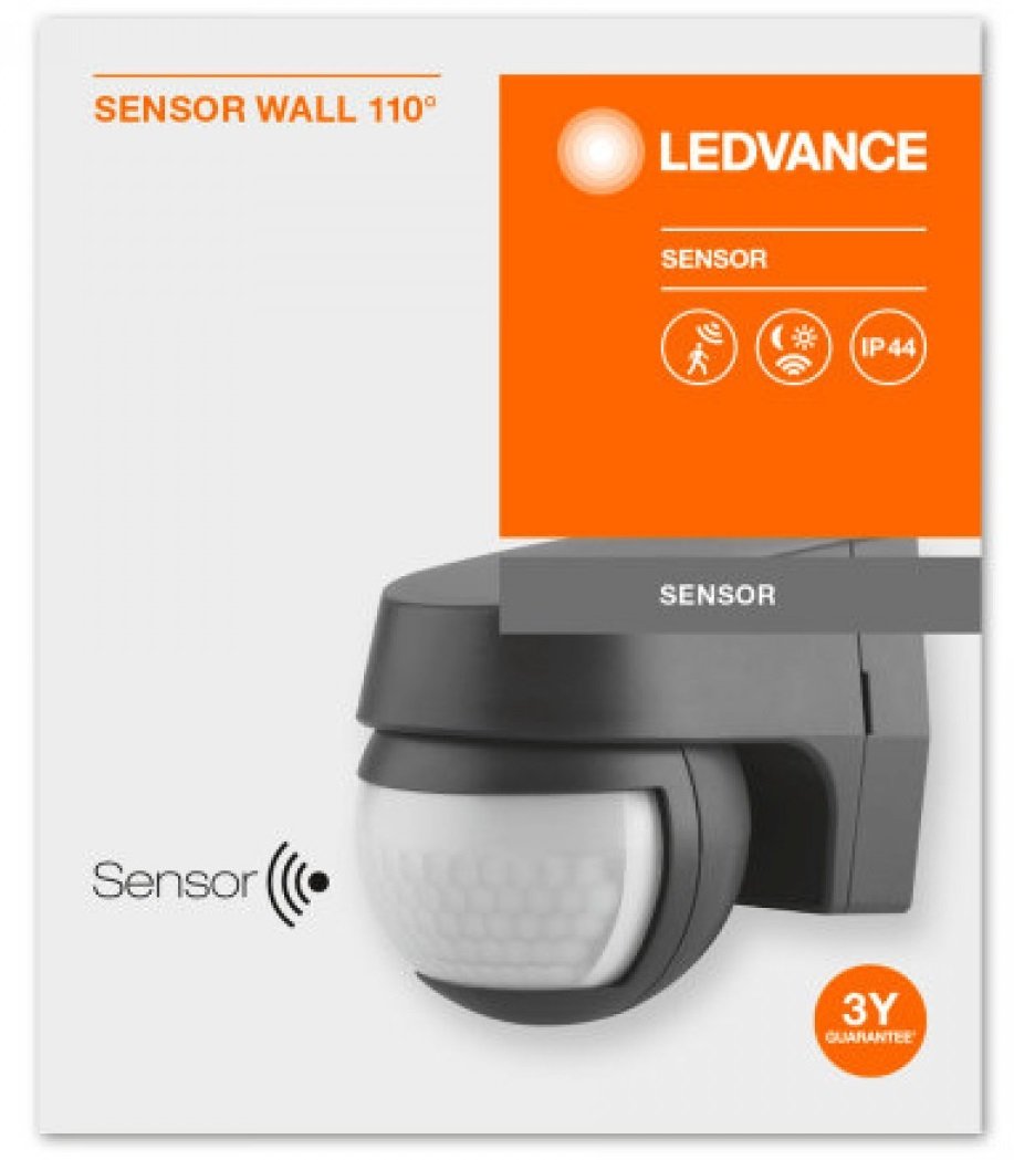 Датчик руху LEDVANCE SENSOR WALL IP44 чорний