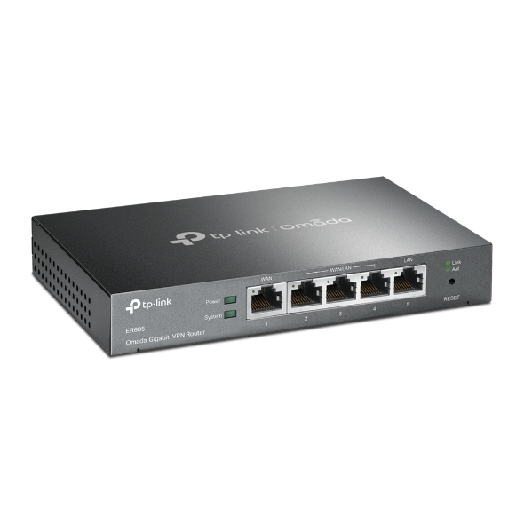 Маршрутизатор TP-LINK ER605 1xGE LAN 1xGE WAN 3xGE LAN VPN Omada (ER605)