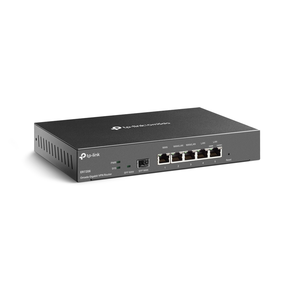 Маршрутизатор TP-LINK TL-ER7206 2xGE LAN 1xGE WAN 2xGE LAN 1xSFP VPN Omada (ER7206)