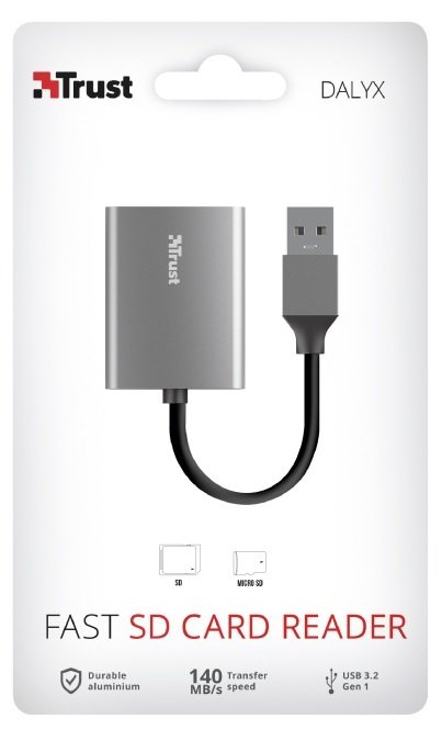 Кардридер Trust Dalyx Fast USB 3.2 Aluminium (24135_TRUST)