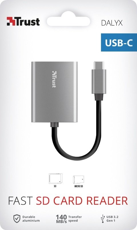 Кардридер Trust Dalyx Fast USB-C Aluminium (24136_TRUST)