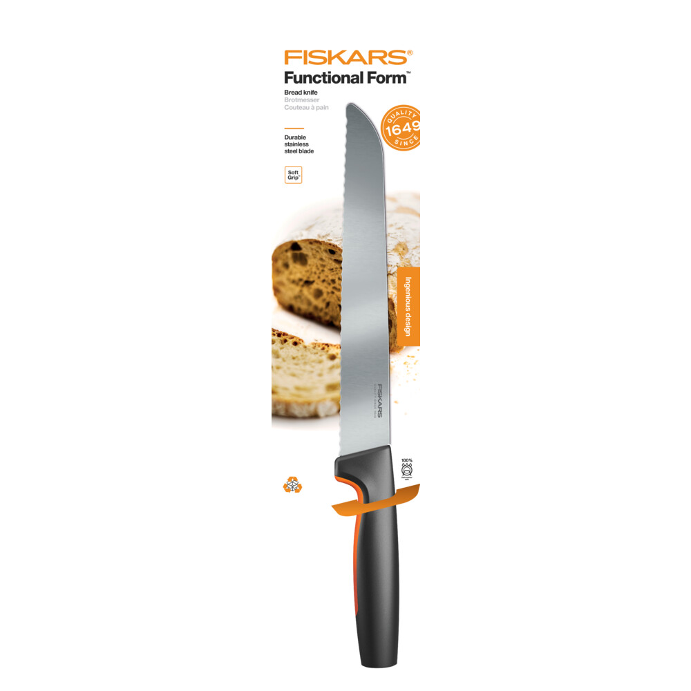 Ніж для хліба Fiskars FF 21 см (1057538)