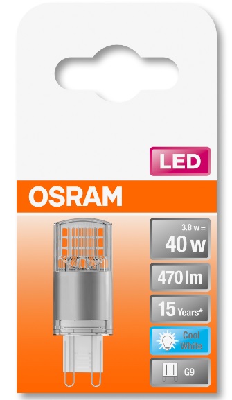 Лампа OSRAM LED G9 3.8Вт 470Лм 4000K PIN40