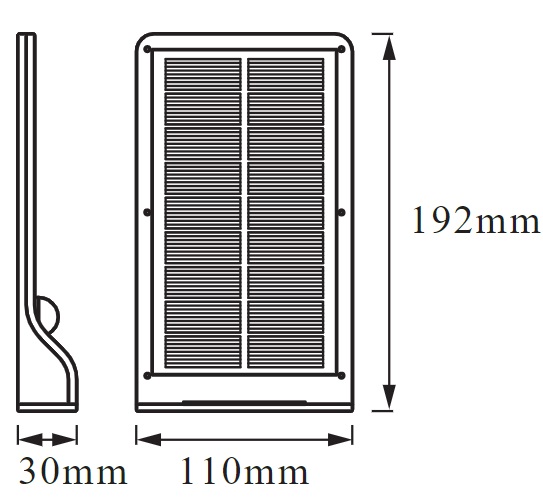 Світильник на сонячній батареї Osram DoorLED SOLAR 3w (320Lm) 4000K датчик руху (4058075267862)