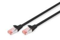 Патч-корд DIGITUS CAT 6 S-FTP, 0.5м, AWG 27/7, LSZH, Black (DK-1644-005/BL)