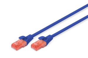 Патч-корд DIGITUS CAT 6 UTP, 5м, AWG 26/7, Cu, LSZH, Blue (DK-1617-050/B)