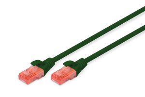 Патч-корд DIGITUS CAT 6 UTP, 5м, AWG 26/7, Cu, LSZH, Green (DK-1617-050/G)