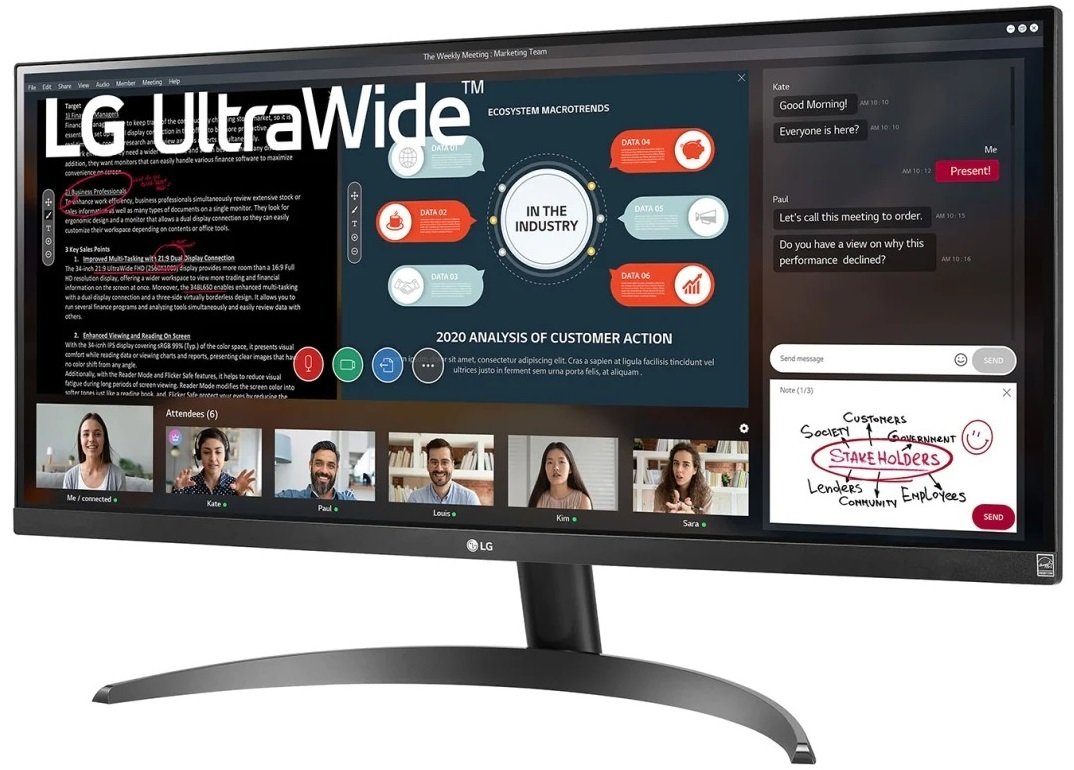 Монітор 29" LG UltraWide 29WP500-B