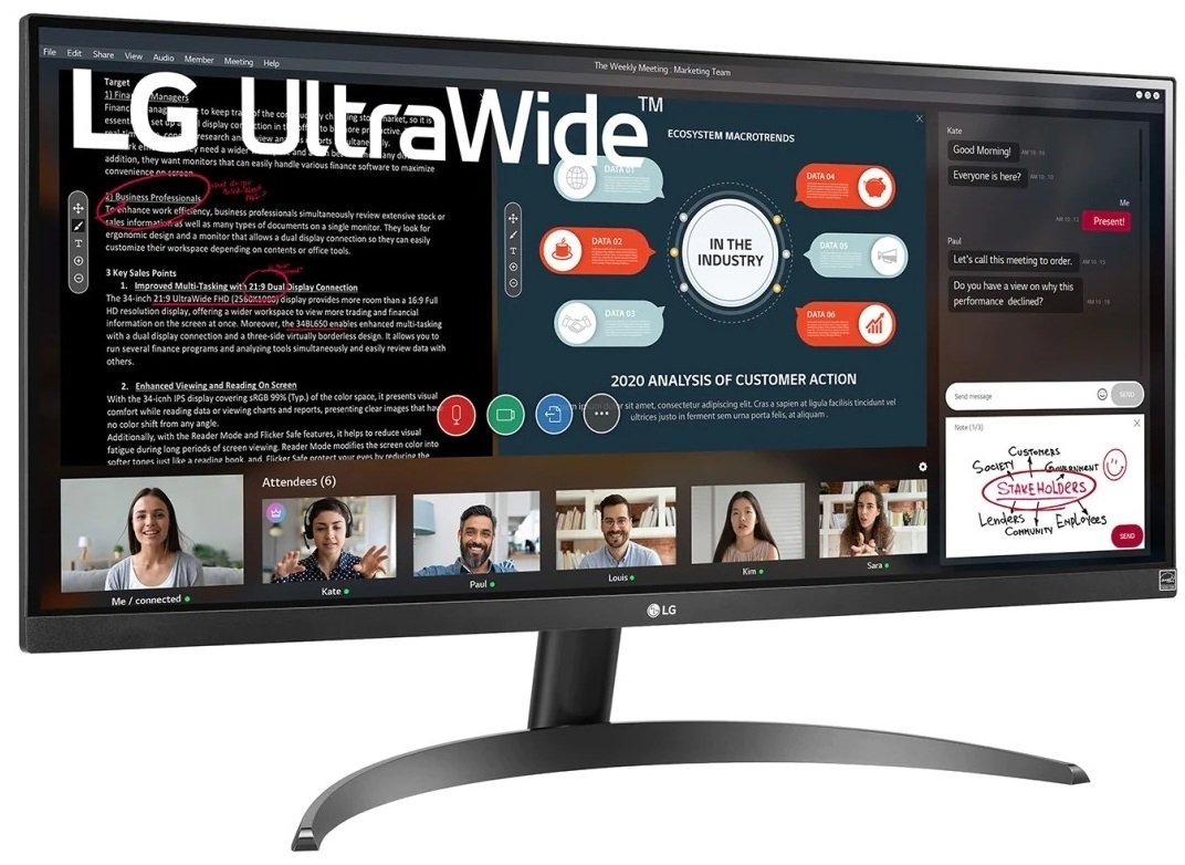 Монітор 29" LG UltraWide 29WP500-B