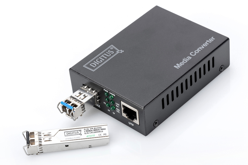 Медіа конвертор DIGITUS Gigabit , RJ45 / SFP