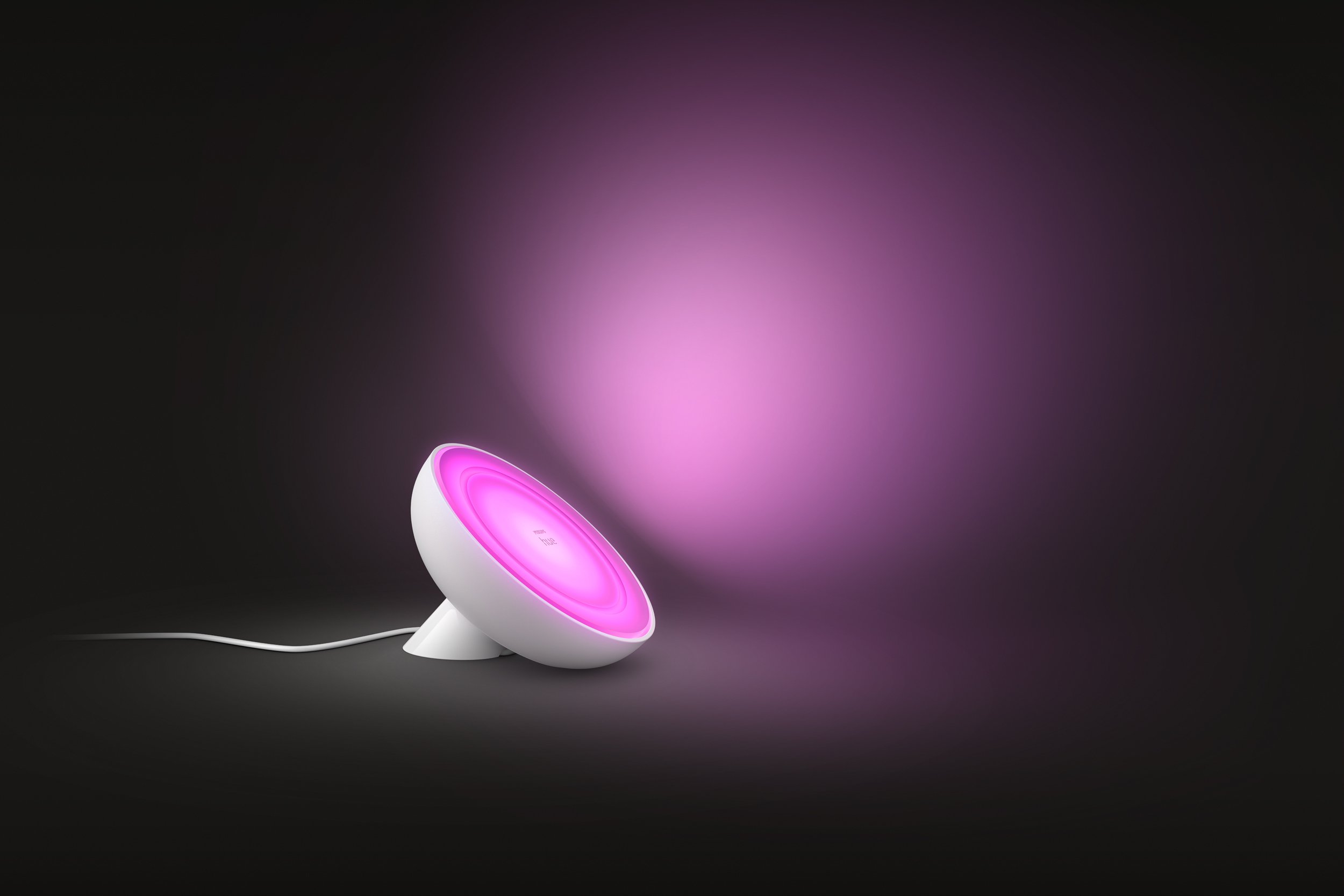 Настільний світильник розумний Philips Hue Bloom, 2000K-6500K, RGB, ZigBee, Bluetooth, димування, білий