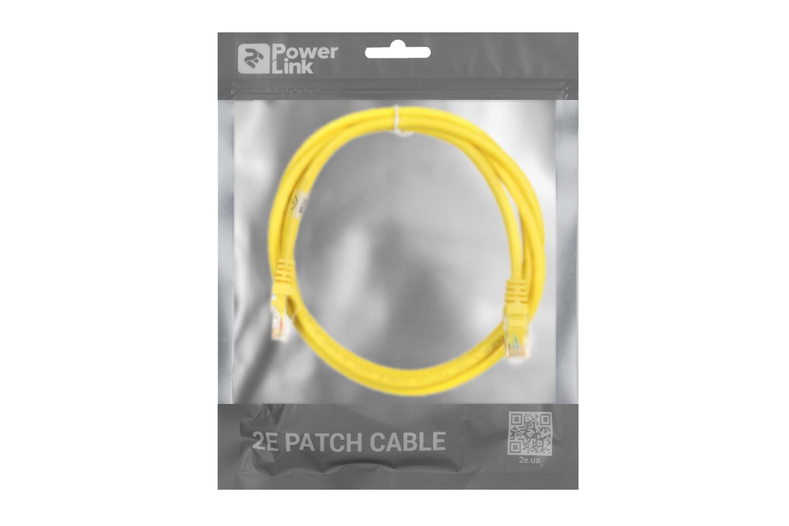 Патч-корд 2E Cat 6, UTP, RJ45, 26AWG, 7/0.16 Cu, 1.50 m, PVC, Yellow (2E-PC6COP-150YLW)