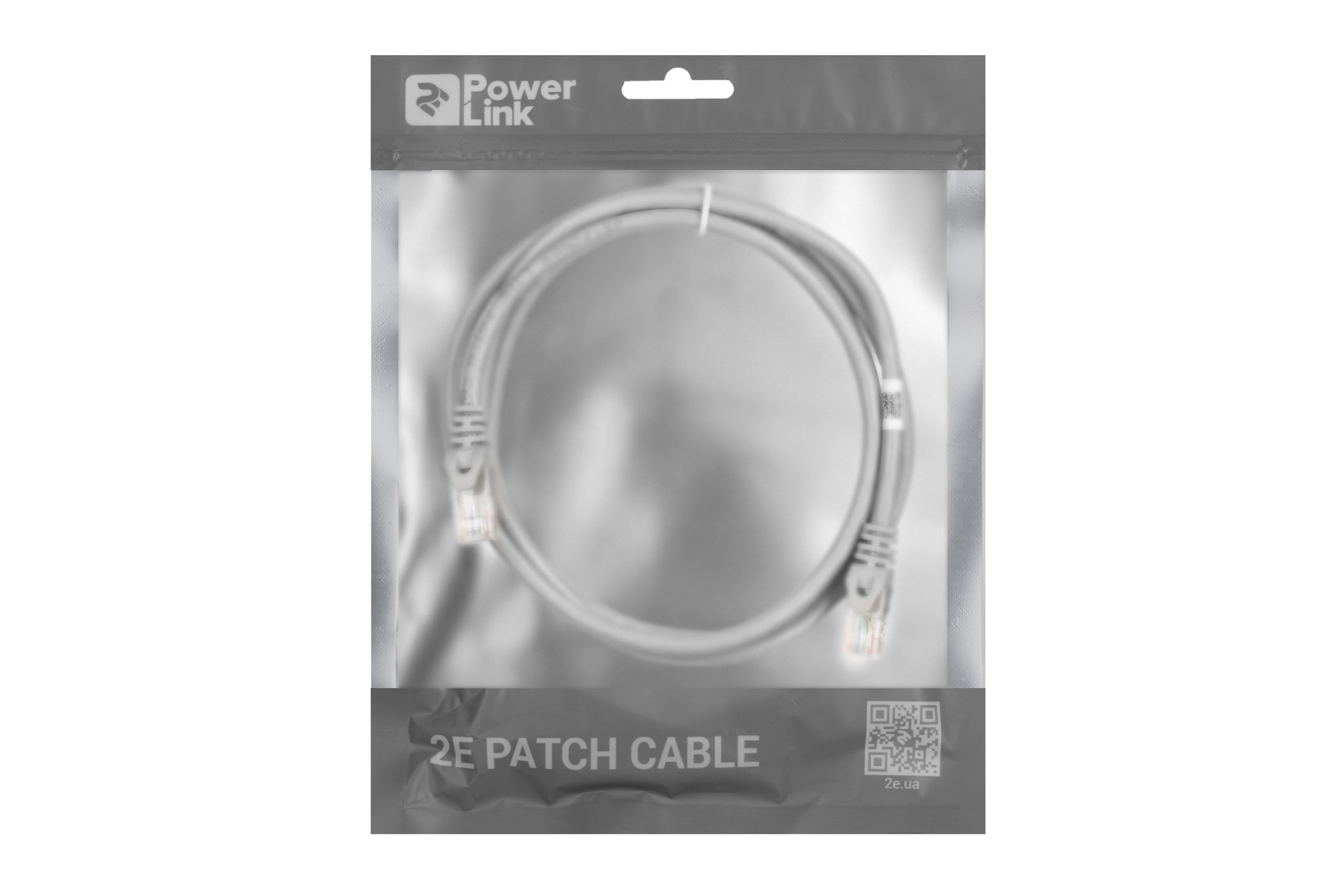 Патч-корд 2E Cat 6, UTP, RJ45, 26AWG, 7/0.16 Cu, 1.50 m, PVC, Grey (2E-PC6COP-150GRY)