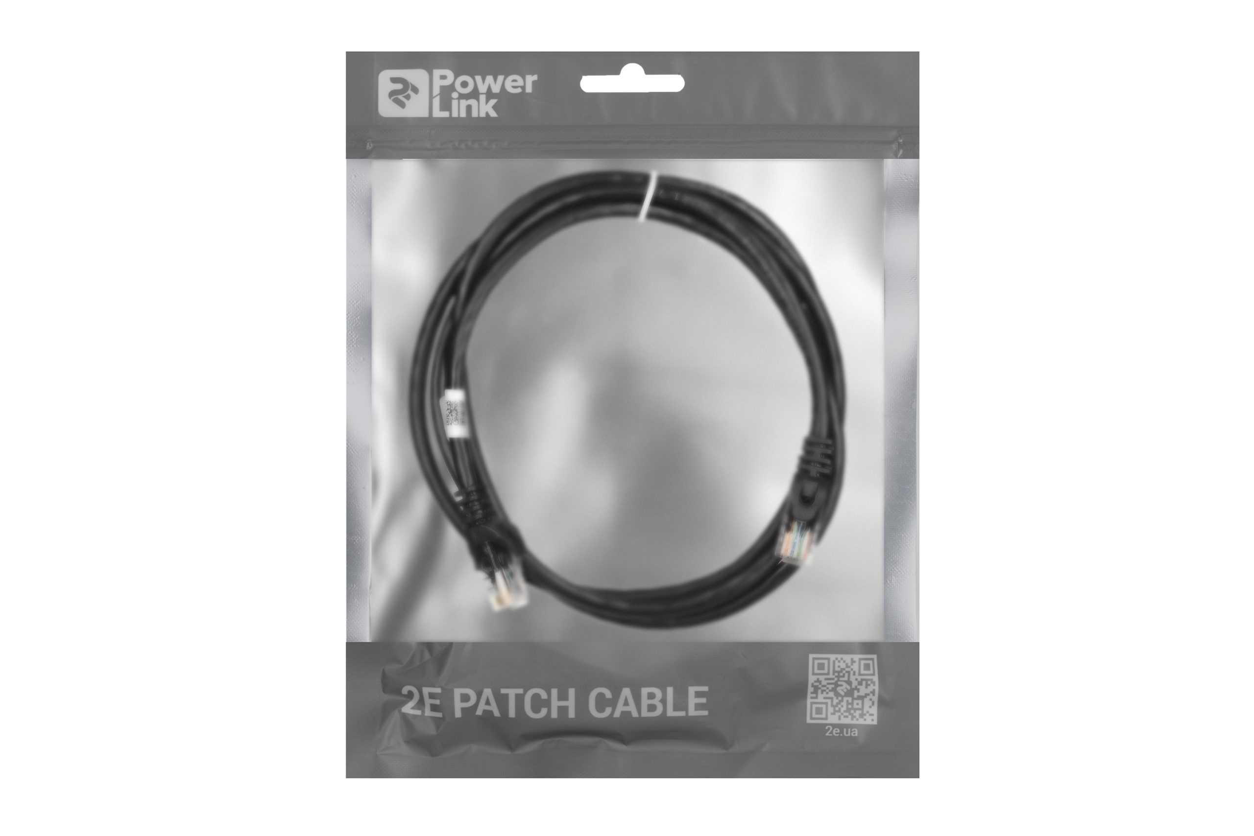 Патч-корд 2E Cat 6, UTP, RJ45, 26AWG, 7/0.16 Cu, 1.50 m, PVC, Black (2E-PC6COP-150BK)