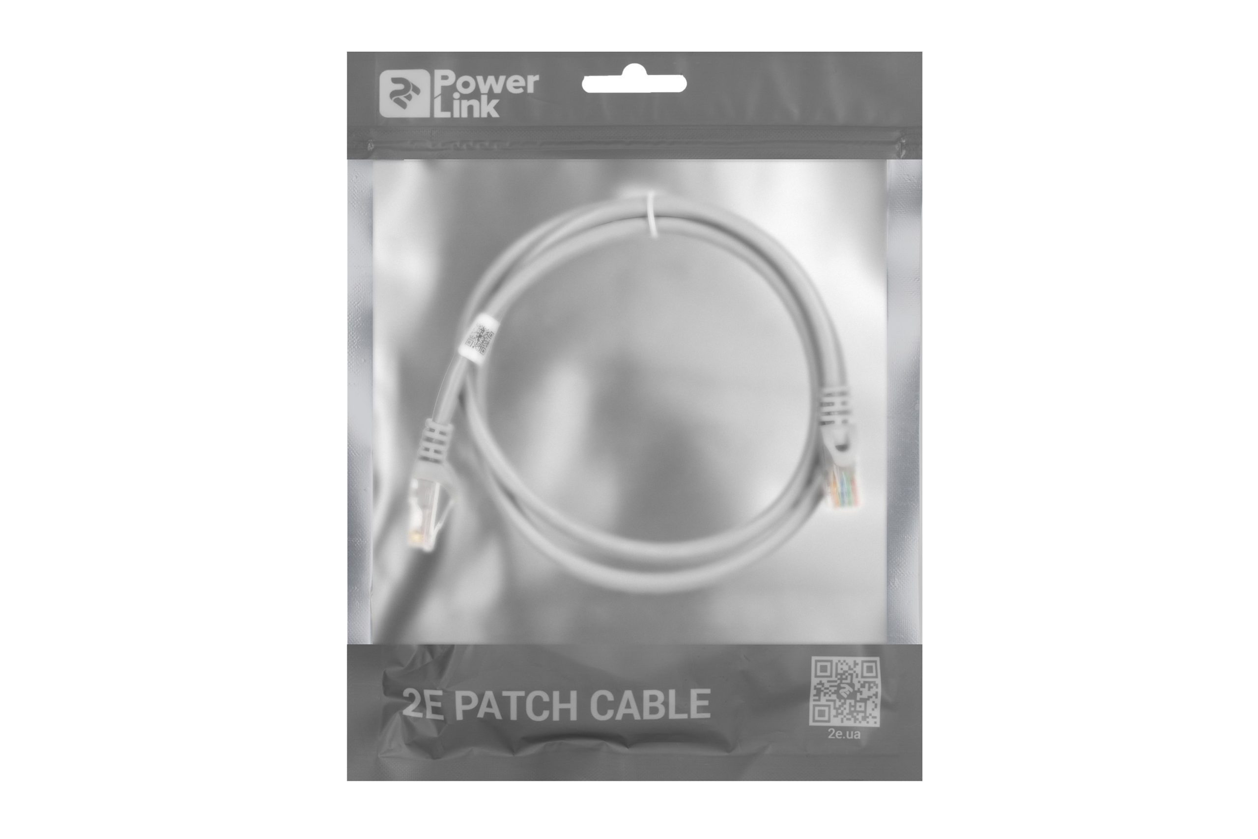 Патч-корд 2E Cat 6, UTP, RJ45, 26AWG, 7/0.16 Cu, 1.00 m, PVC, Grey (2E-PC6COP-100GRY)