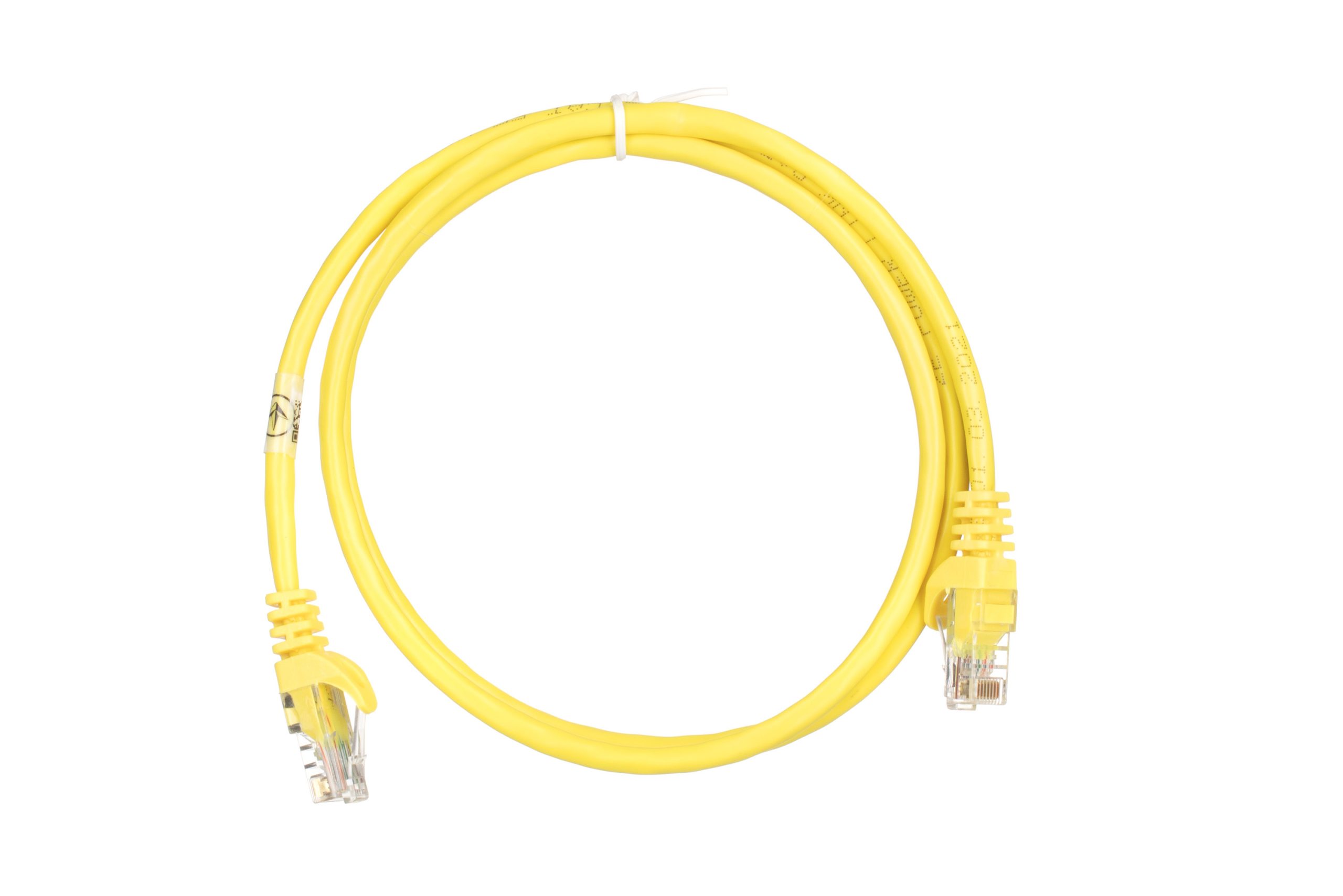 Патч-корд 2E Cat 5e, UTP, RJ45, 26AWG, 7/0.16 CCA, 1.00 m, PVC, Yellow (2E-PC5ECA-100YLW)