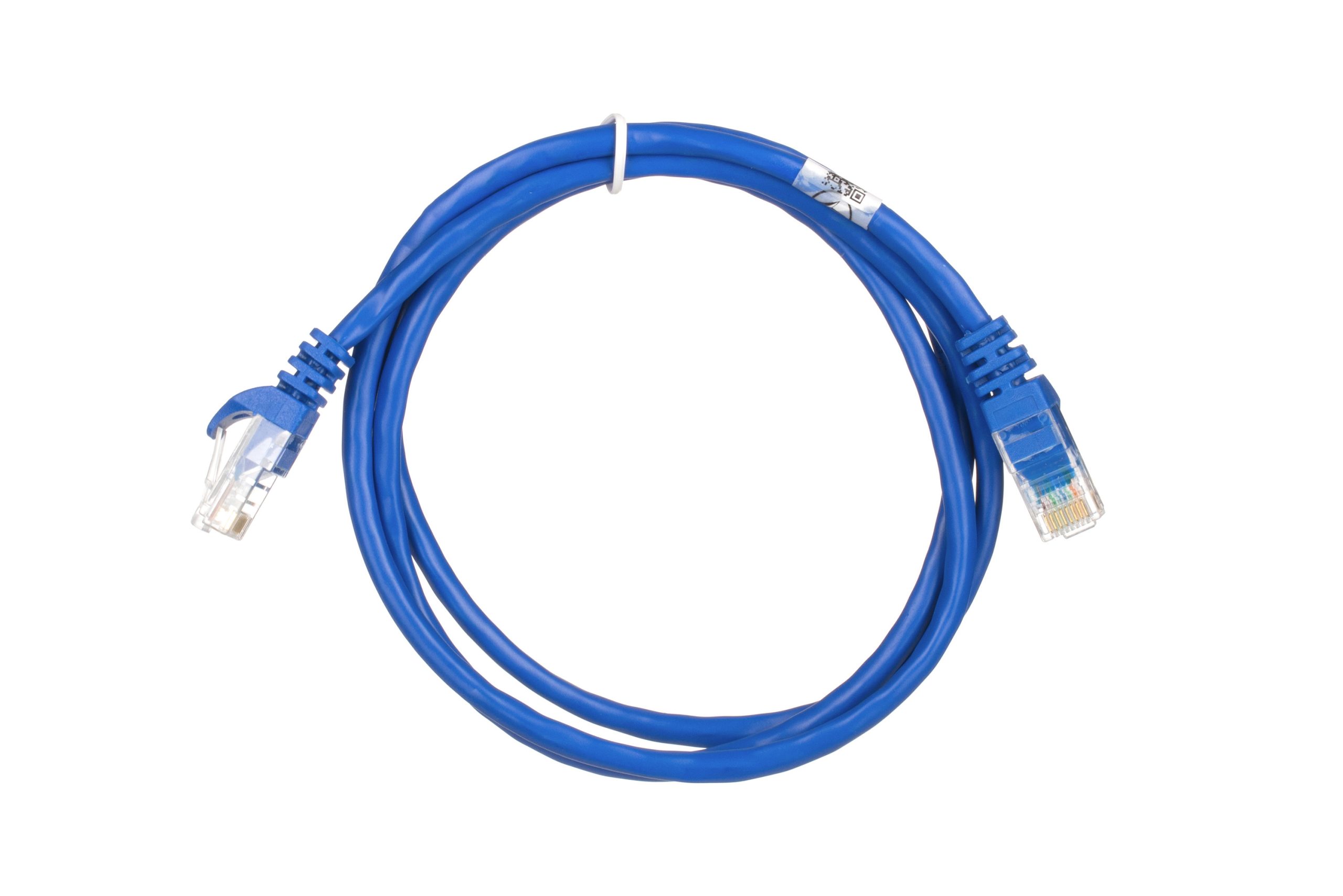 Патч-корд 2E Cat 5e, UTP, RJ45, 26AWG, 7/0.16 Cu, 1.20 m, PVC, Blue (2E-PC5ECOP-120BL)