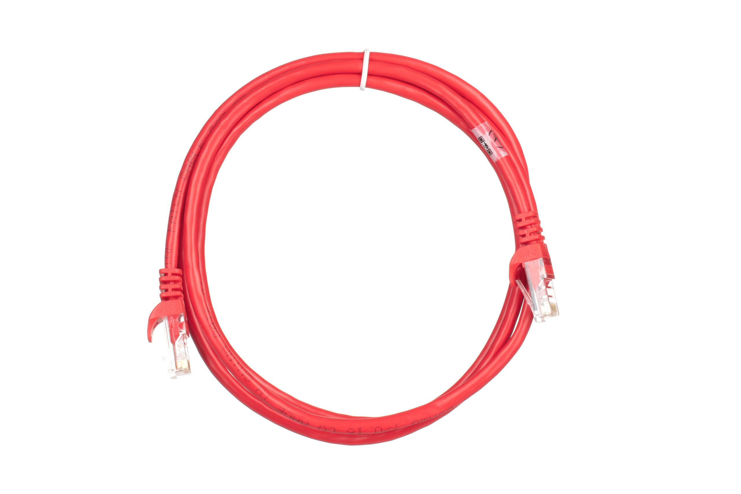 Патч-корд 2E Cat 5e, UTP, RJ45, 26AWG, 7/0.16 Cu, 1.50 m, PVC, Red (2E-PC5ECOP-150RD)