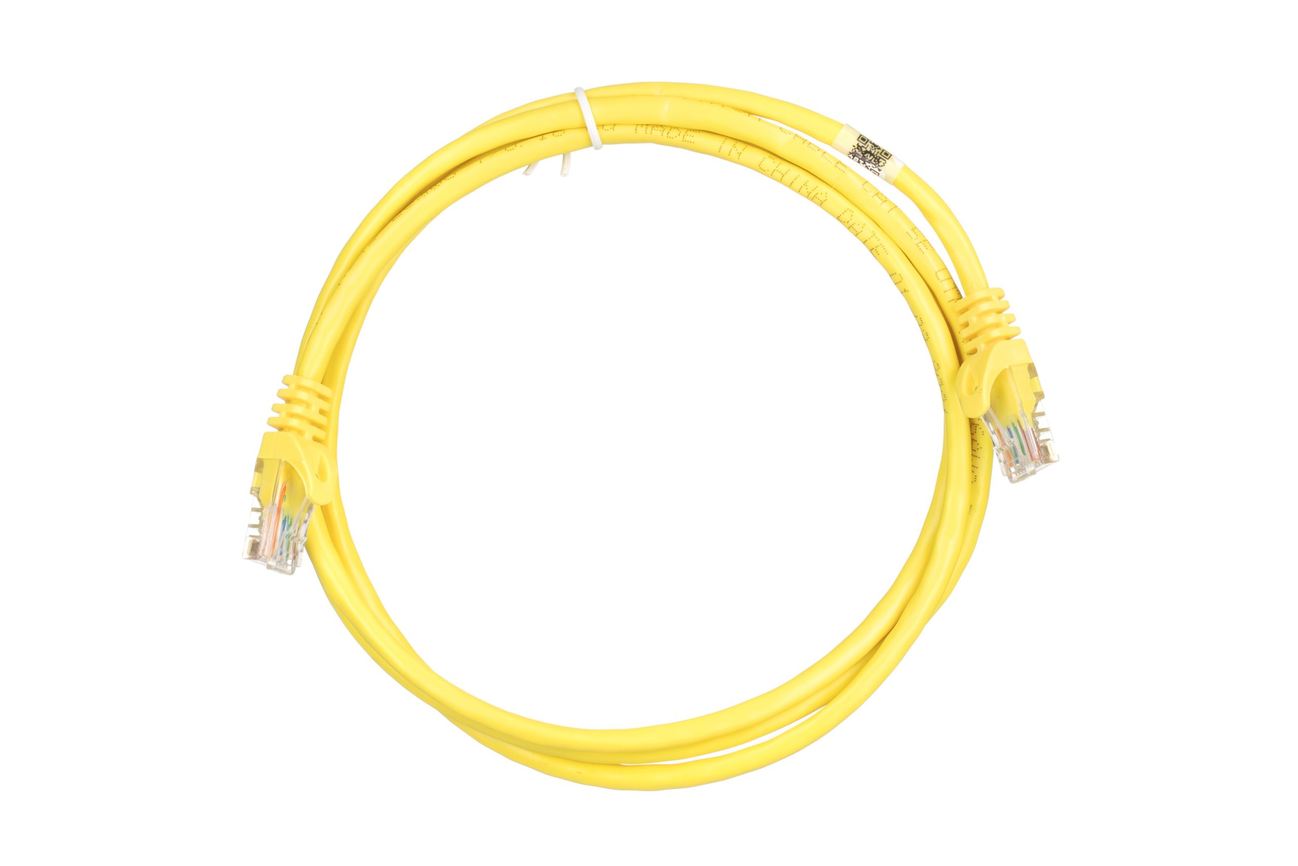 Патч-корд 2E Cat 5e, UTP, RJ45, 26AWG, 7/0.16 Cu, 1.50 m, PVC, Yellow (2E-PC5ECOP-150YLW)