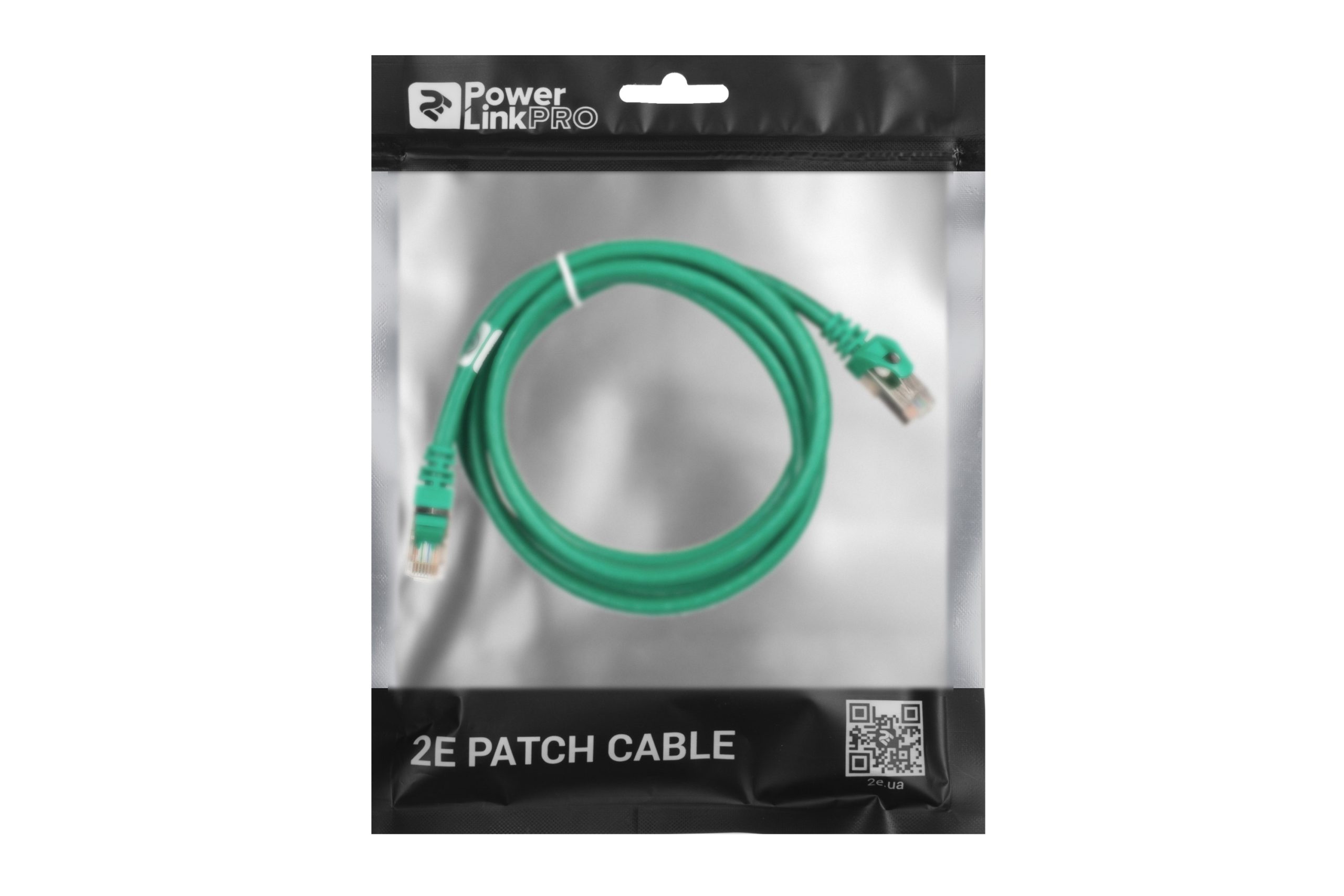 Патч-корд 2E Cat 6, S-FTP, RJ45, 4Х2 27AWG, 7/0.14 Cu, 1.50 m, PVC, Green (2E-PC6SFTPCOP-150GRN)