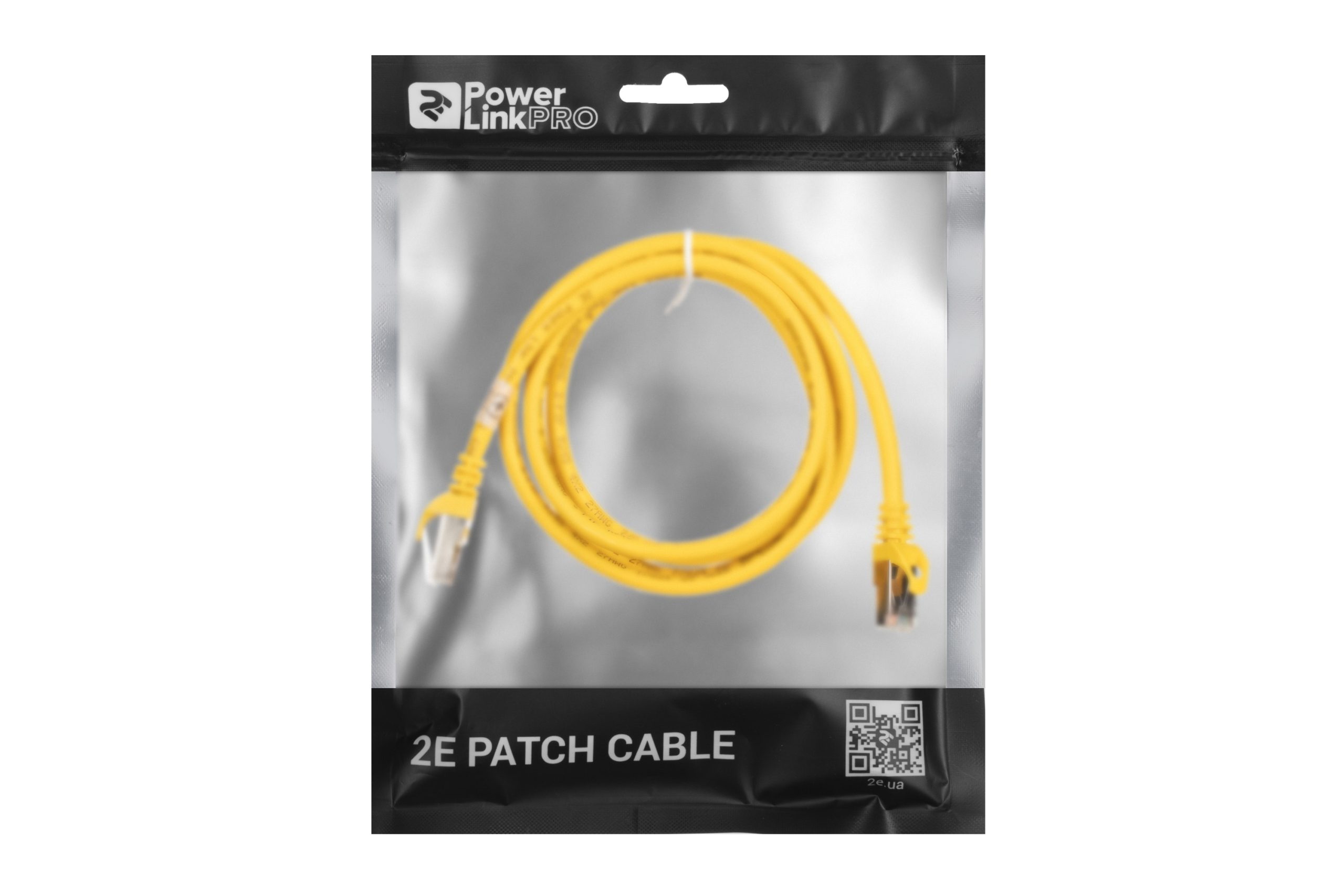 Патч-корд 2E Cat 6, S-FTP, RJ45, 4Х2 27AWG, 7/0.14 Cu, 1.50 m, PVC, Yellow (2E-PC6SFTPCOP-150YLW)