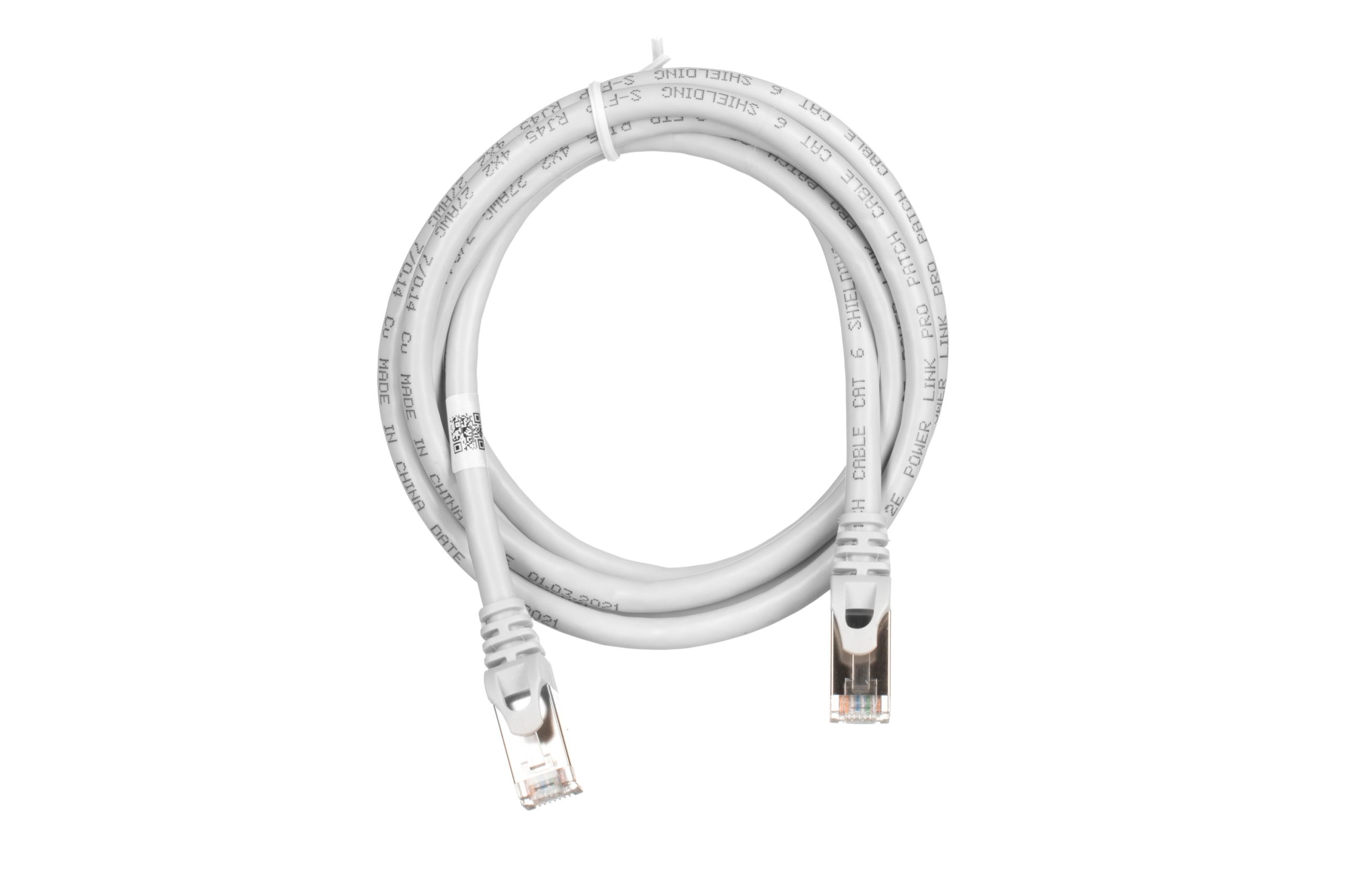 Патч-корд 2E Cat 6, S-FTP, RJ45, 4Х2 27AWG, 7/0.14 Cu, 1.50 m, PVC, Grey (2E-PC6SFTPCOP-150GRY)