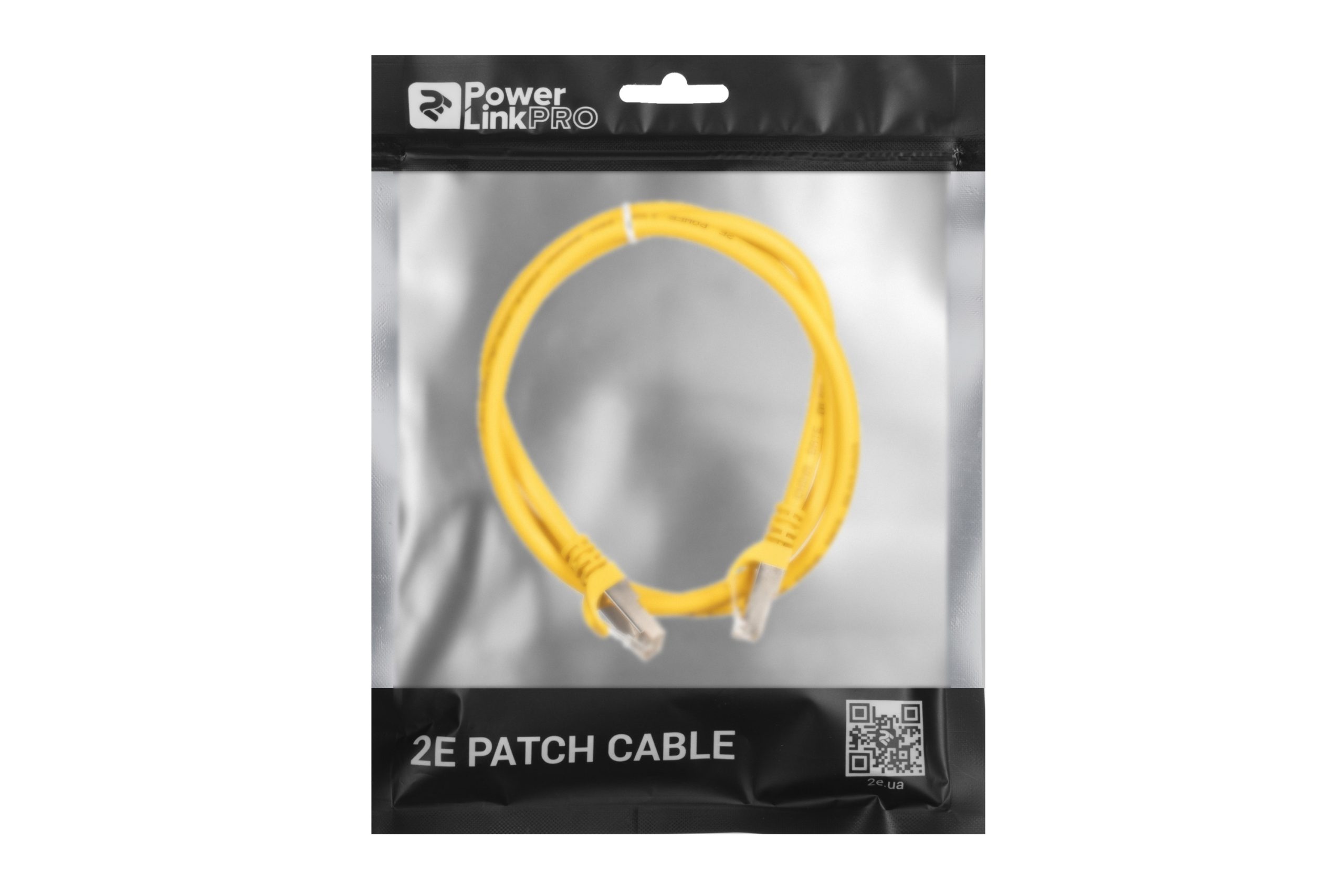 Патч-корд 2E Cat 6, S-FTP, RJ45, 4Х2 27AWG, 7/0.14 Cu, 1.00 м, ПВХ, Yellow (2E-PC6SFTPCOP-100YLW)