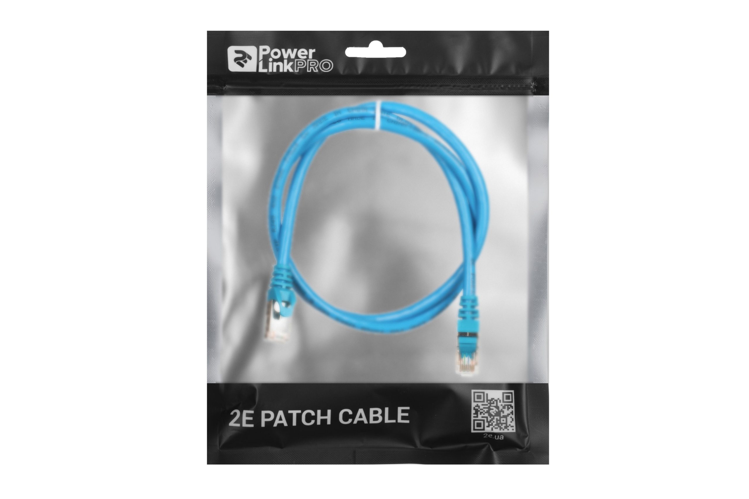 Патч-корд 2E Cat 6, S-FTP, RJ45, 4Х2 27AWG, 7/0.14 Cu, 1.00 м, ПВХ, Blue (2E-PC6SFTPCOP-100BL)