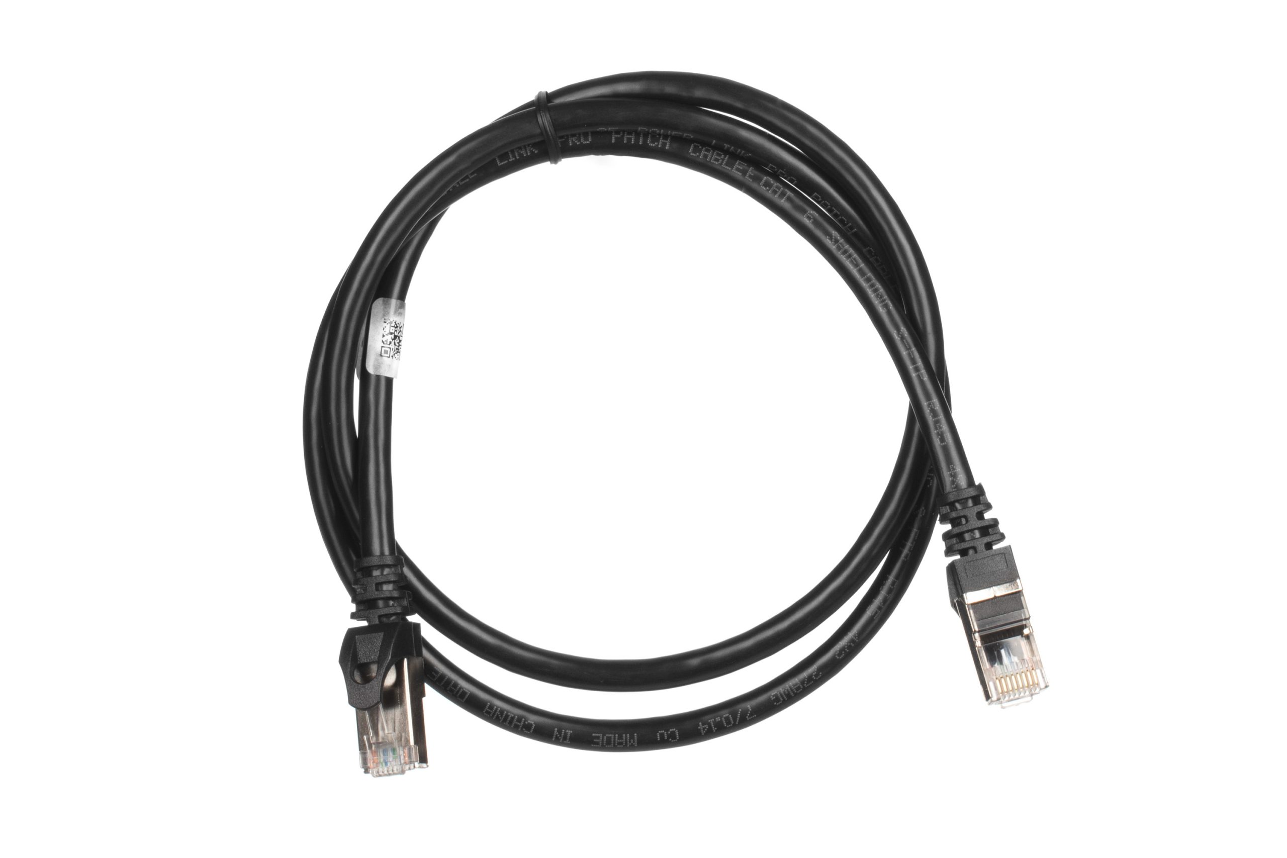 Патч-корд 2E Cat 6, S-FTP, RJ45, 4Х2 27AWG, 7/0.14 Cu, 1.00 m, PVC, Black (2E-PC6SFTPCOP-100BK)