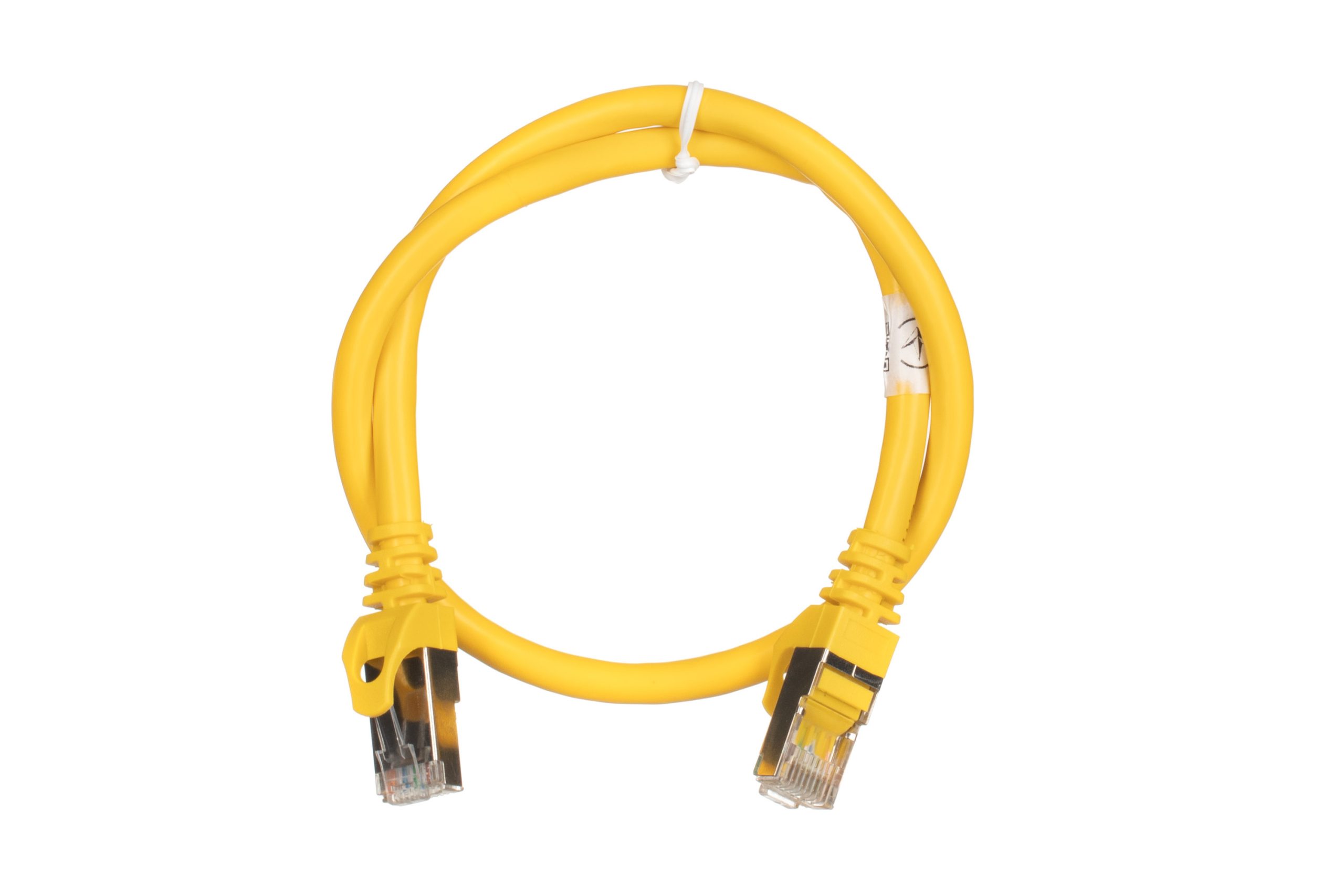 Патч-корд 2E Cat 6, S-FTP, RJ45, 4Х2 27AWG, 7/0.14 Cu, 0.50 m, PVC, Yellow (2E-PC6SFTPCOP-050YLW)