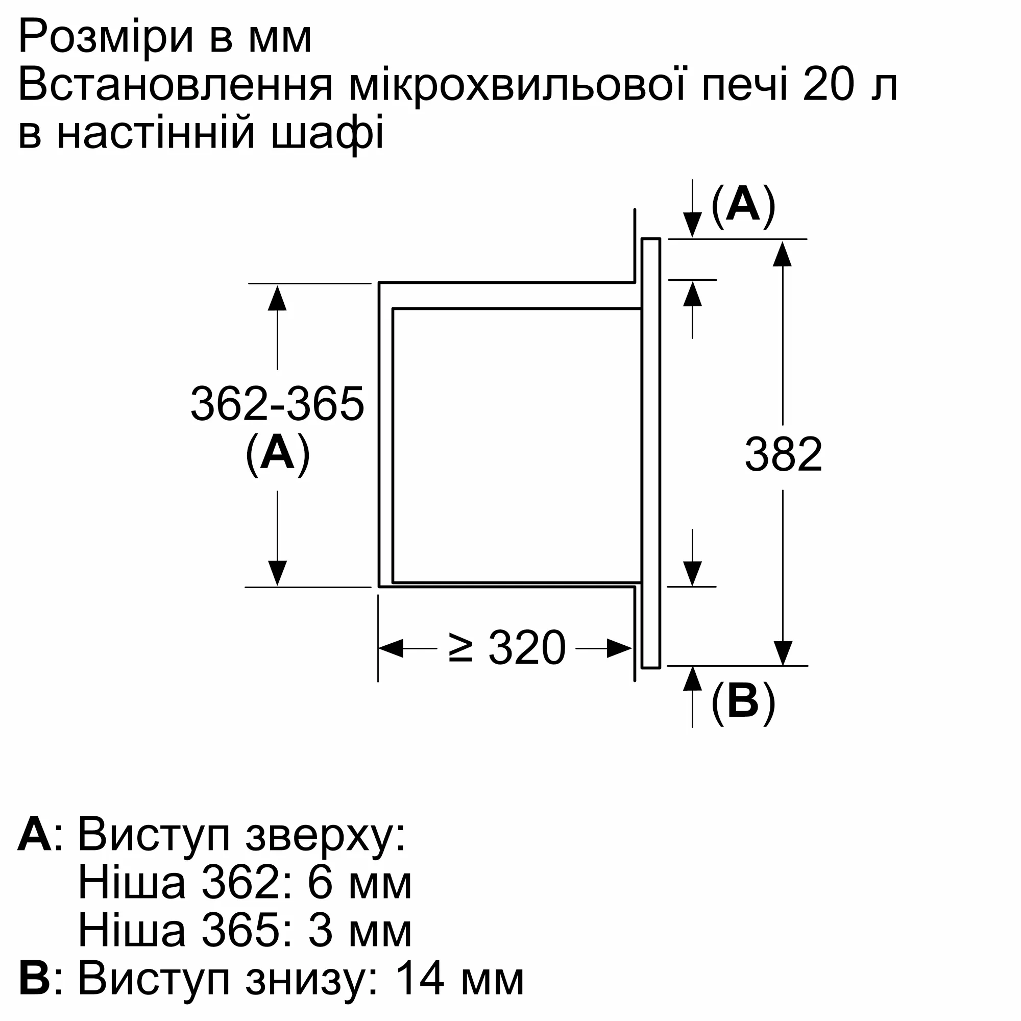 Мікрохвильова піч Bosch вбудована, 21л, електр. керув., 800Вт, дисплей, білий