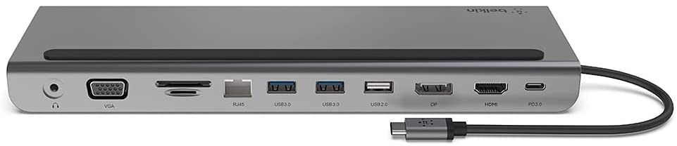 USB хаб Belkin USB-C 11in1 Multiport Dock (INC004BTSGY)