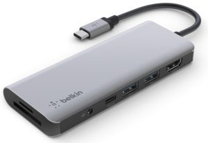 USB хаб Belkin USB-C 7in1 Multiport Dock (AVC009btSGY)