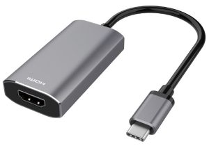 Адаптер 2E USB-C > HDMI 2.1, 0.21м, сірий