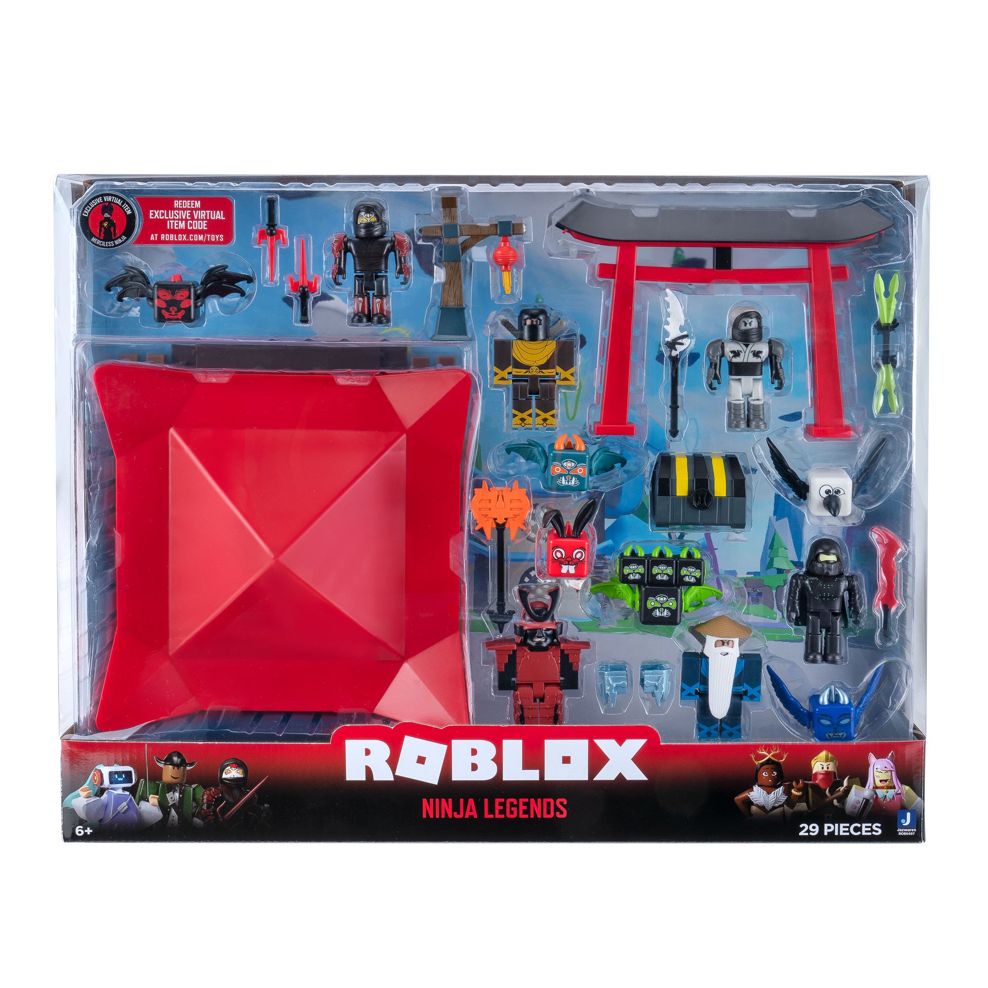 Ігрова колекційна фігурка Jazwares Roblox Deluxe Playset Ninja Legends W10